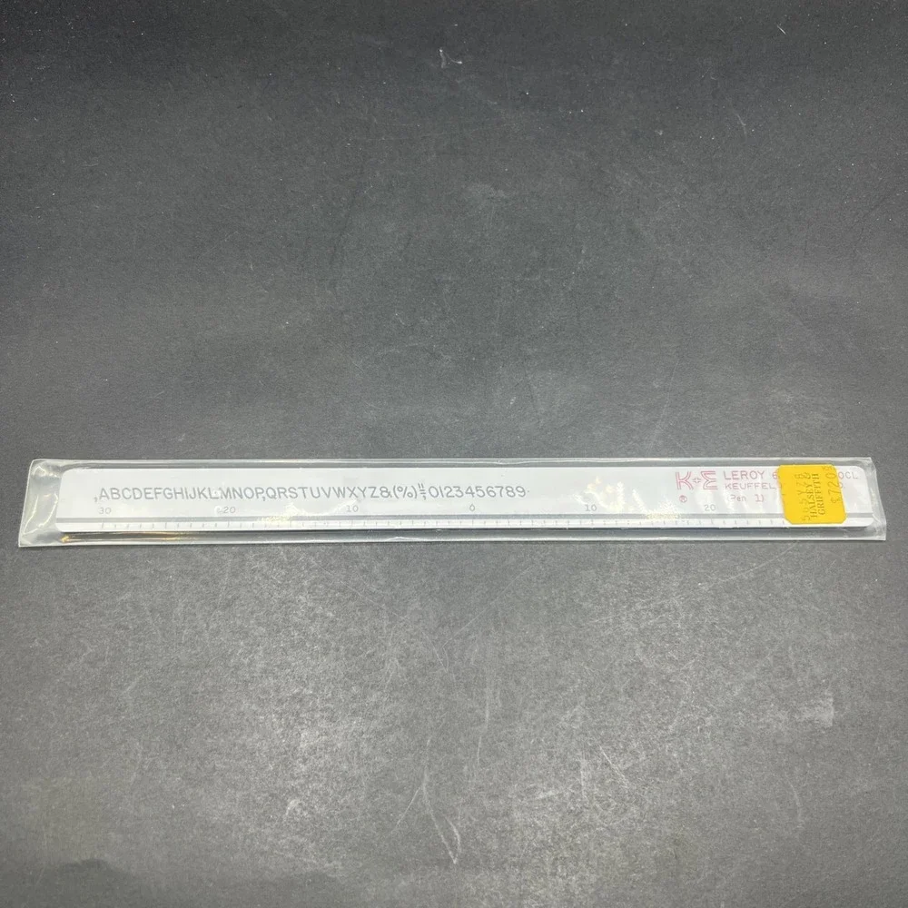 K&E‎ Keuffel & Esser Leroy 61 0300-140CL Lettering Template (Pen 1)